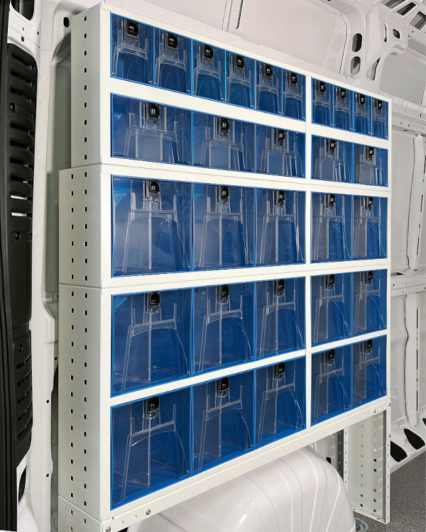 Madie trasparenti Syncro System per furgoni Friuli