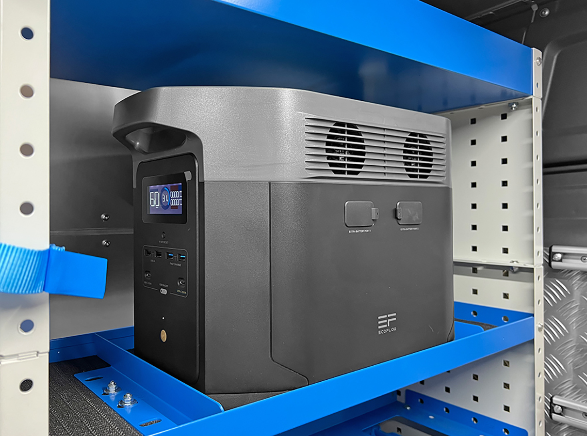 Ecoflow nel furgone Syncro Friuli