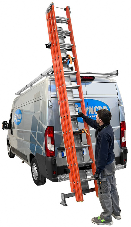 portascala basculante per officine mobili Syncro Friuli